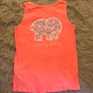 Ivory Ella coral tank top